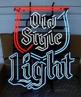 Old Style Light Shield Neon Sign